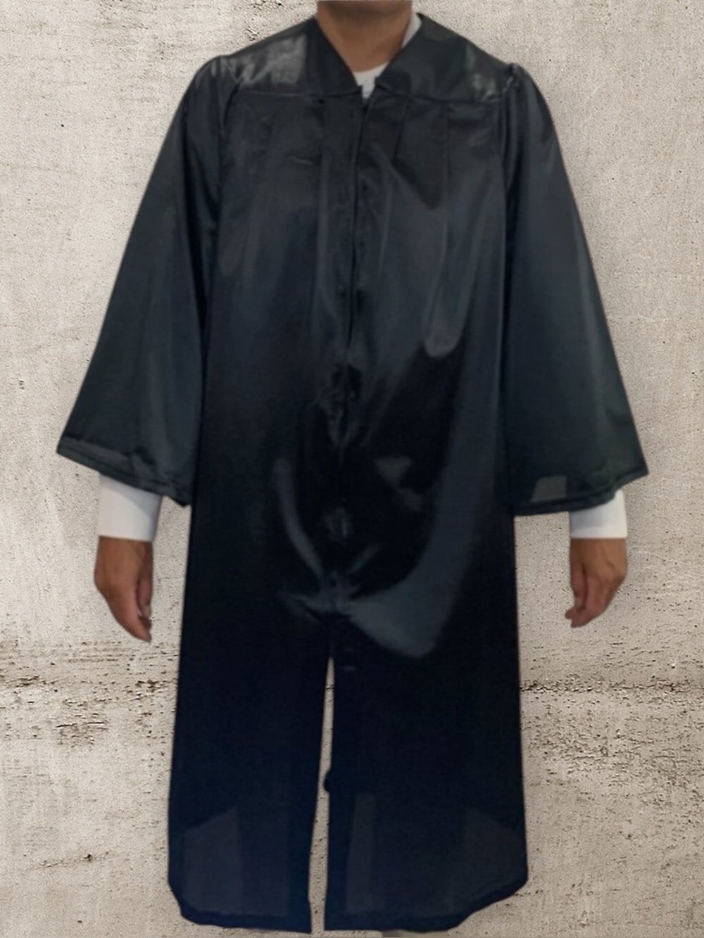 Oak Hall Graduation Cap and Gown Set Black Matte Finish Size 5'3" - 5'5"